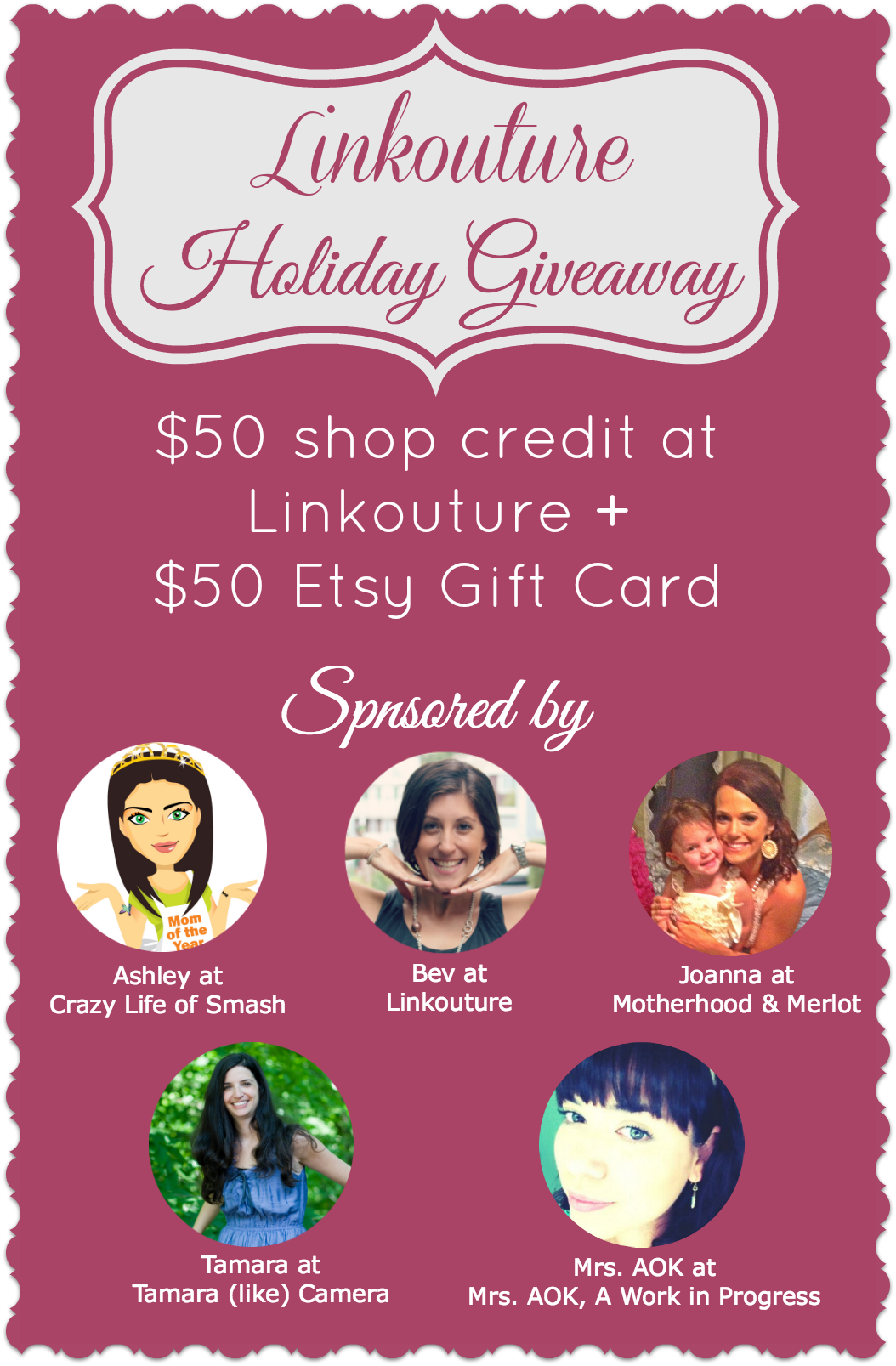 Holiday Giveaway $50 to @Linkouture and a $50 Etsy Gift Card |Giveaway|Etsy|Handcrafted jewelry