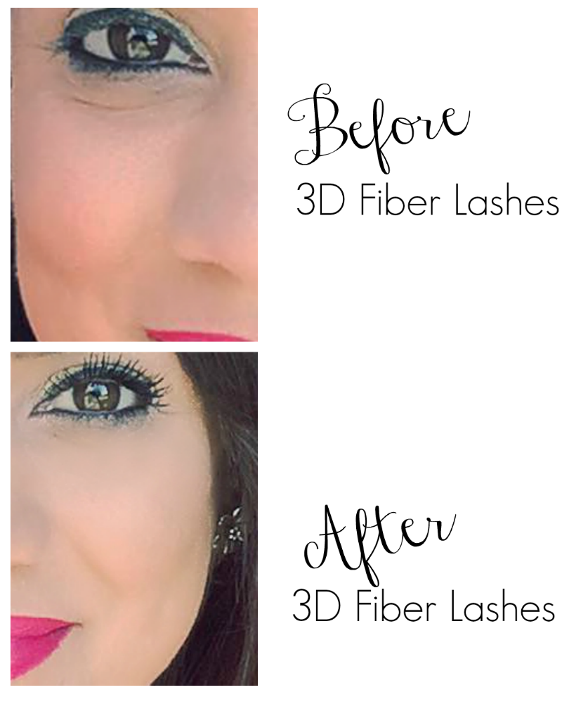 Before and After 3d fiber lashes