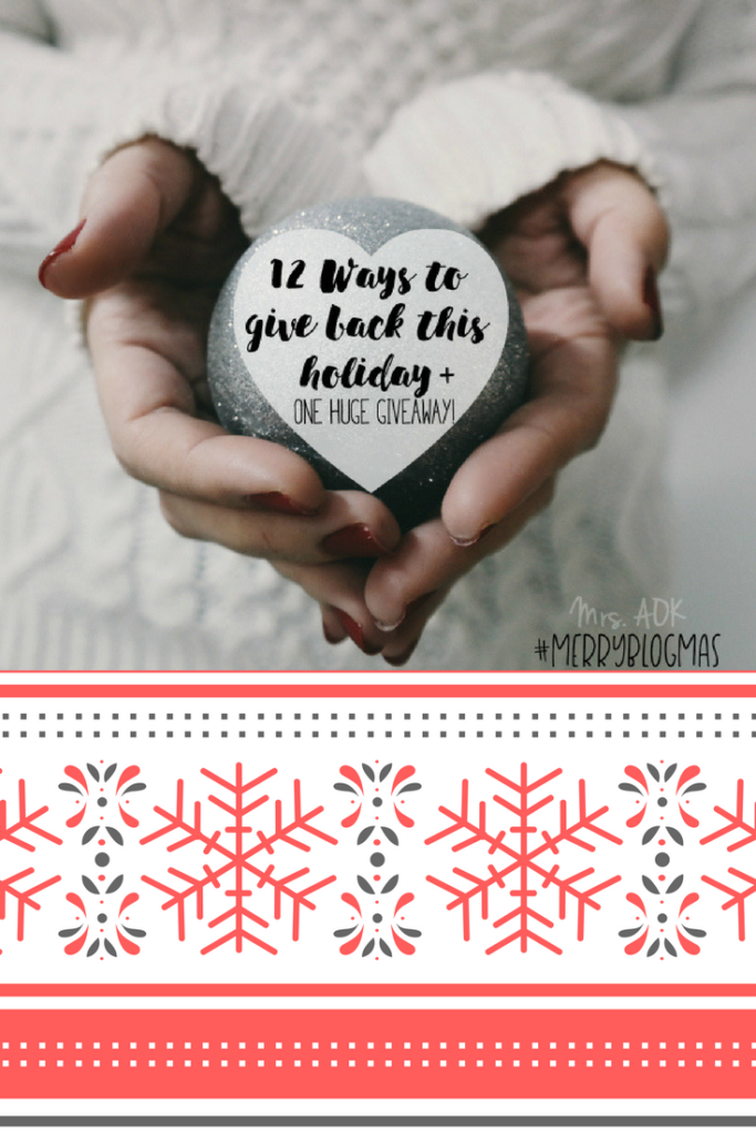 Day 1 of 12 Days of Blogmas: Today we're sharing ways to give back and we're also giving away!! Come check out how to be the good and win some really good prizes valued at OVER $800 + $150 in Paypal Cash